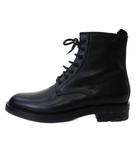 サンローラン パリ SAINT LAURENT PARIS 397110 RANGERS 25 MID BOOT サイドジップ ブーツ レザー ブラック 黒 43 28cm