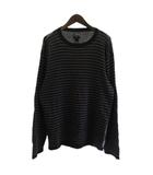 ステューシー STUSSY ニット セーター プルオーバー ボーダー グレー XL ■GY28 ☆AA★