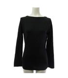 ジョンスメドレー JOHN SMEDLEY ニット セーター 長袖 ボートネック ブラック 黒 S