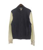 チャンピオン CHAMPION ランタグ TODD SNYDER スタジャン ジャケット スウェット 長袖 カナダ製 S 白 ホワイト ネイビー ■GY28