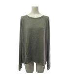 ザラ ZARA レイヤード風 ニットソー プルオーバー 長袖 グレー L