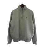 ポロ ラルフローレン POLO RALPH LAUREN タグ付き 710849720002 スウェット トレーナー ハーフジップ ワンポイント 裏起毛 グレー M