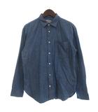 桃太郎ジーンズ MOMOTARO JEANS デニムシャツ シャンブレー 長袖 S 青 ブルー