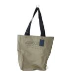 アクアスキュータム AQUASCUTUM タグ付き コットン トートバッグ ショルダーバッグ ロゴ 裏チェック ベージュ
