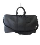 ルイヴィトン LOUIS VUITTON M28403 モノグラム・ミッドナイト キーポル バンドリエール 45 ボストンバッグ トラベル 旅行カバン ブラック 黒 ☆AA★