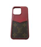 ルイヴィトン LOUIS VUITTON M81225 IPHONE バンパー 13PRO アイフォンケース カバー モノグラム ボルドー ブラウン ☆AA★