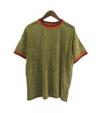 サスクワッチファブリックス SASQUATCH fabrix タグ付き 24SS-CST-004 MESH VELOUR H/S T-SHIRT Tシャツ カットソー 半袖 カーキ L