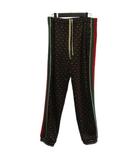 グッチ GUCCI 575735 トラックパンツ イージーパンツ GG スター ライン ブラック 黒 M ☆AA★