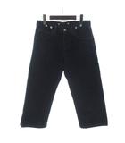 EDWIN デニム パンツ クロップド 七分丈 ボタンフライ W27 青 ブルー