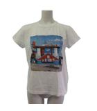 Tシャツ カットソー 半袖 プリント 白 ホワイト 2 2653SEZ7