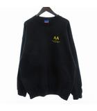 チャンピオン CHAMPION 90s トレーナー スウェット 長袖 プリント 裏起毛 企業 ロゴ 黒 ブラック XL ■GY03 ☆AA★