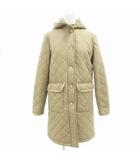 マッキントッシュ MACKINTOSH キルティング中綿コート フーデット ロング 裏ボア ベージュ /GV ■GY03