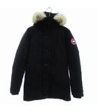カナダグース CANADA GOOSE Jasper Parka Heritage ダウンジャケット ブルゾン コヨーテファー ジップアップ 3438JM 紺 ネイビー XS