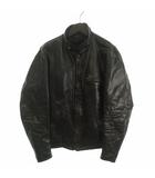 ショット SCHOTT ヴィンテージ 80s シングルライダースジャケット レザー ボアライナー付き 茶タグ USA製 ジップアップ 茶 ブラウン 38