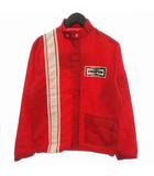 チャンピオン CHAMPION 70s レーシングジャケット ブルゾン ジップアップ ナイロン スイングトップ 刺繍 ワッペン 赤 レッド ☆AA★