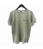 チャンピオン CHAMPION ヴィンテージ 80s Tシャツ カットソー 半袖 青刺繍タグ ワンポイント コットン グレー L