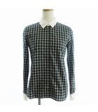 マカフィー MACPHEE トゥモローランド チェック シャツ 長袖 コットン100% 緑 グリーン 38