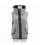 ダブルスタンダードクロージング ダブスタ DOUBLE STANDARD CLOTHING ベスト ダブルジップ キルティング ハイネック 中綿 グレー F /UD