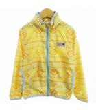 ミキハウス mikihouse PICNIC マウンテンパーカー ジャケット ジップアップ フード 総柄 黄色 イエロー 130 ■GY14