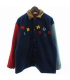 ミキハウス mikihouse フリースジャケット ブルゾン ロゴ 紺 ネイビー L