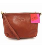 ウンガロ UNGARO タグ付き ショルダーバッグ レザー チャーム付き 茶 ブラウン /OU ■GY99