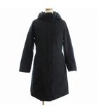ユニクロ UNIQLO ハイブリットダウンコート ミドル丈 フルジップ 429461 フード 黒 ブラック S ■FF