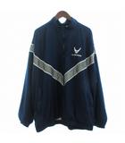  U.S.AIR FORCE ミリタリージャケット ブルゾン フルジップ スタンドカラー 青 ブルー XL 大きいサイズ