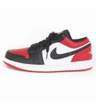 ナイキ NIKE AIR JORDAN 1 LOW スニーカー シューズ ローカット 553558-612 赤 レッド 27.0㎝ 靴