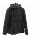 アーバンリサーチ ドアーズ URBAN RESEARCH DOORS ダウンジャケット ブルゾン フルジップ フード ウール DR52-17N012 グレー 38 ■FF