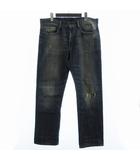 デニム&サプライ ラルフローレン DENIM & SUPPLY RALPH LAUREN デニムパンツ ジーンズ ジップフライ ダメージ加工 コットン インディゴ 青 ブルーW34L32