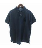 ポロ バイ ラルフローレン Polo by Ralph Lauren ポロシャツ カットソー 半袖 鹿の子 ビッグポニー コットン 紺 ネイビー L
