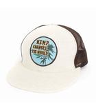ゴーヘンプ GO HEMP タグ付き キャップ メッシュ バックスナップ 茶 ブラウン F 帽子