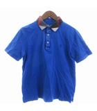 ブラックレーベルクレストブリッジ BLACK LABEL CRESTBRIDGE ポロシャツ カットソー 半袖 鹿の子 コットン 51P17-516-26 青 ブルー M