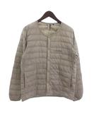 x B:MING by BEAMS 別注 スぺリオダウン ラウンドネック ダウンジャケット EX800 ノーカラー 1601109 白系 M