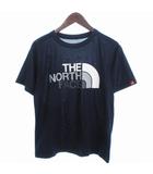 ザノースフェイス THE NORTH FACE Tシャツ カットソー 半袖 プリント ロゴ NT32134 紺 ネイビー M