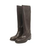 コルソローマ ノーヴェ CORSO ROMA 9 ロングブーツ バックジップ レザー FR-907 茶 ブラウン 36