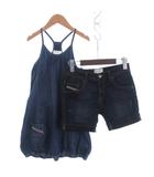ディーゼル DIESEL 2点 セット ショート パンツ デニム ジーンズ ハーフ ワンピース キャミ バルーン 青 ブルー 8