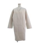 スタイルデリ STYLE DELI コート ノーカラー ロング 長袖 F アイボリー ■FF