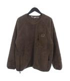 ベンデイビス BEN DAVIS フリースジャケット プルオーバー 長袖 ポケット ロゴ 茶 ブラウン M