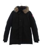 カナダグース CANADA GOOSE ジャスパー ダウンジャケット ブルゾン フルジップ 3438JM コヨーテファー 黒 ブラック S
