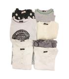 ベベ bebe 他ブランド 衣料品8点セット まとめ Tシャツ トレーナー ショートパンツ 120 130 マルチカラー /JS