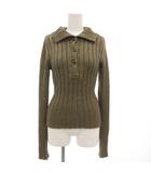 ブラック バイ マウジー BLACK by moussy リブニット セーター 長袖 プルオーバー 2 茶 ブラウン系 /GV