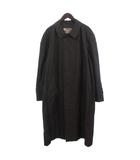 アクアスキュータム AQUASCUTUM ステンカラーコート ロング 比翼 裏地チェック グレー