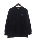 ステューシー STUSSY Tシャツ カットソー 長袖 バックロゴ プリント コットン ダークネイビー S