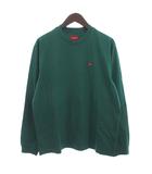 シュプリーム SUPREME 美品 SMALL BOX L/S TEE Tシャツ カットソー 長袖 ワンポイント コットン 緑 グリーン S