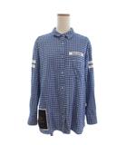 ダブルスタンダードクロージング ダブスタ DOUBLE STANDARD CLOTHING ギンガムチェックシャツ 長袖 青 ブルー F
