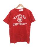 チャンピオン CHAMPION ×ハーバード HARVARD T1011 Tシャツ 半袖 クルーネック USA製 M 赤 レッド /GV