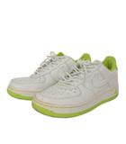ナイキ NIKE WMNS AIR FORCE 1 LOW スニーカー ローカット 310179 白 ホワイト 黄緑 US6.5 23.5cm 靴 ■FF