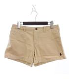 ラルフローレン RALPH LAUREN ショーツ ショートパンツ ロゴ 刺繍 ジッパーフライ ベージュ系 4/160 ■GY99