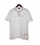 ポロ ラルフローレン POLO RALPH LAUREN ポロシャツ カットソー 半袖 鹿の子 ワンポイント 刺繍 白 ホワイト XL